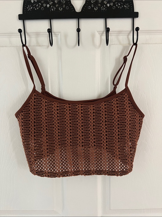 aerie Other - Aerie Cloudweave Crochet
Longline Scoop Bikini Top